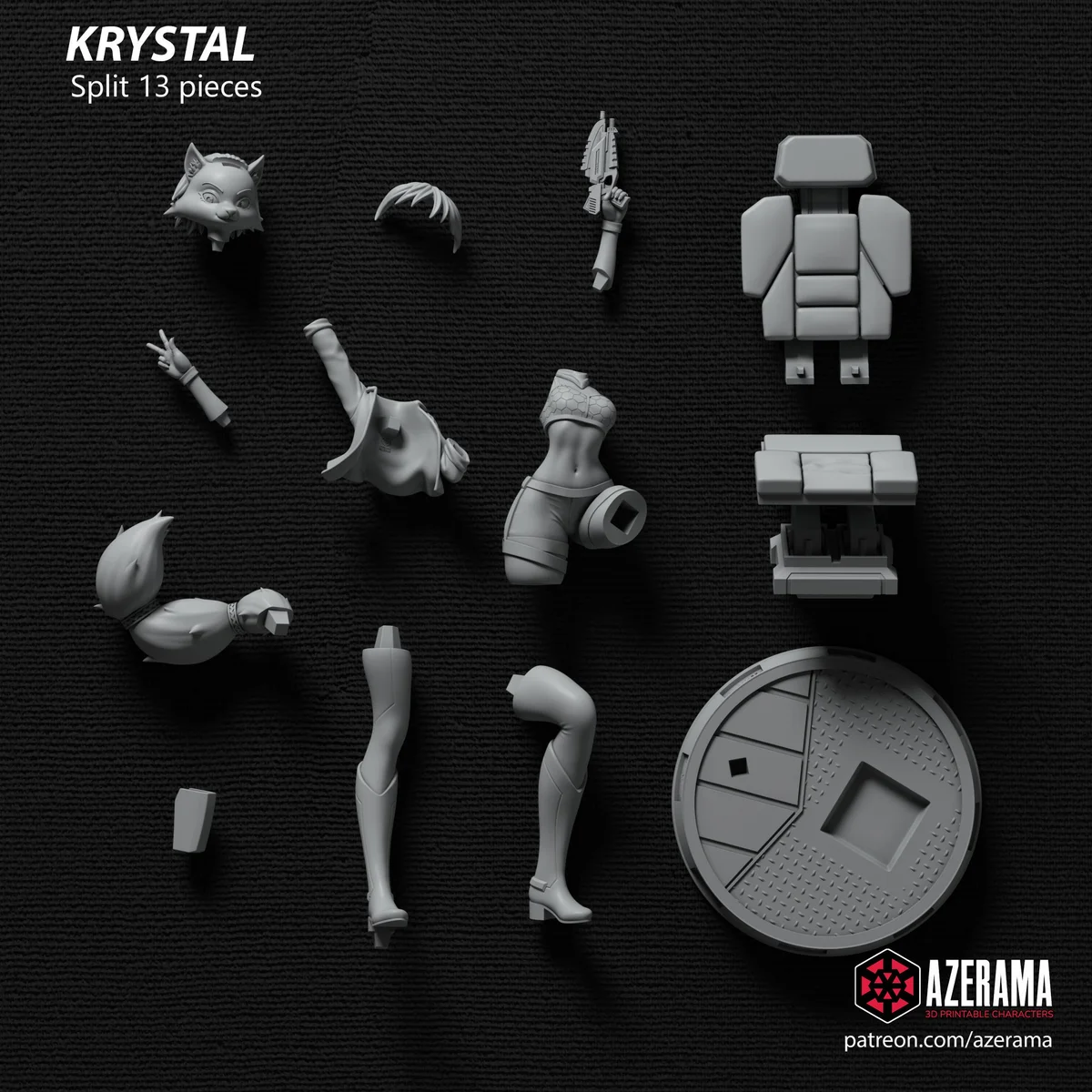 Fox | Fan Art | 3D Printed Resin Model Garage Kit | *Un-Painted* | Azerama 7