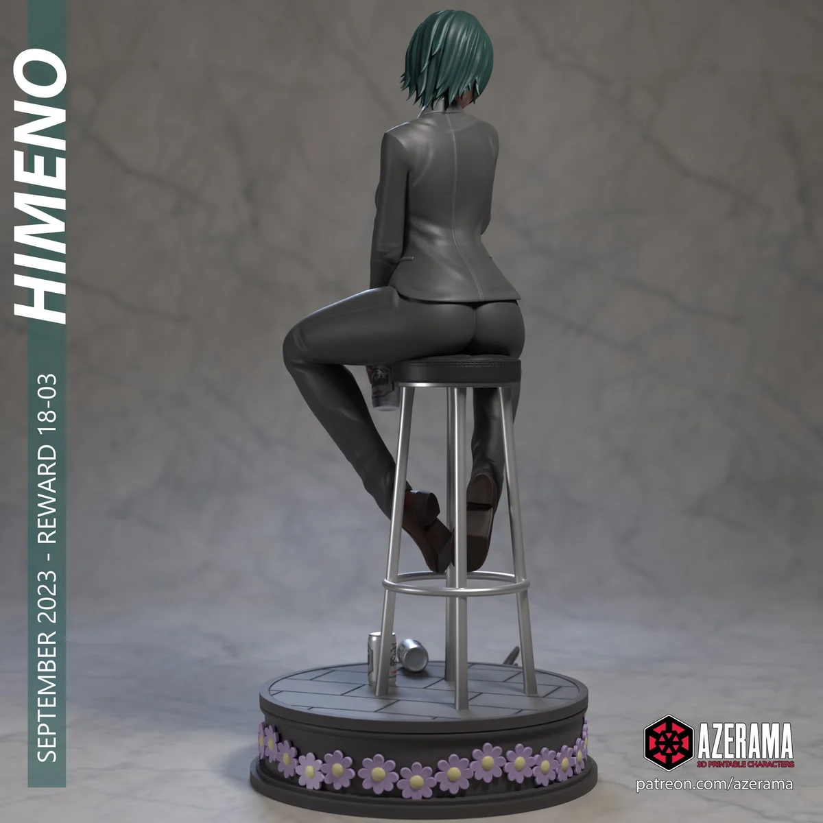 Himeno | Fan Art | 3D Printed Resin Model Garage Kit | *Un-Painted* | Azerama 3