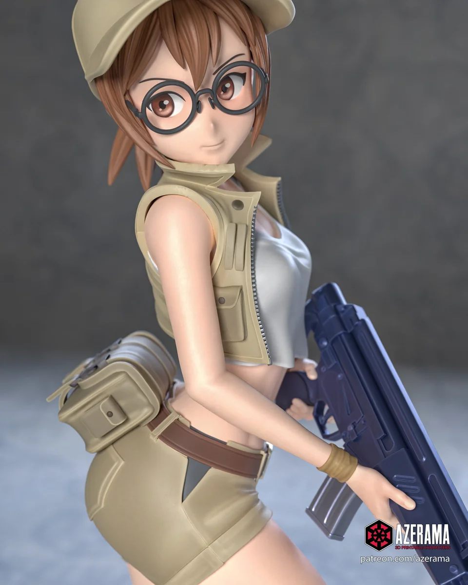 Fio | Fan Art | 3D Printed Resin Model Garage Kit | *Un-Painted* | Azerama 2