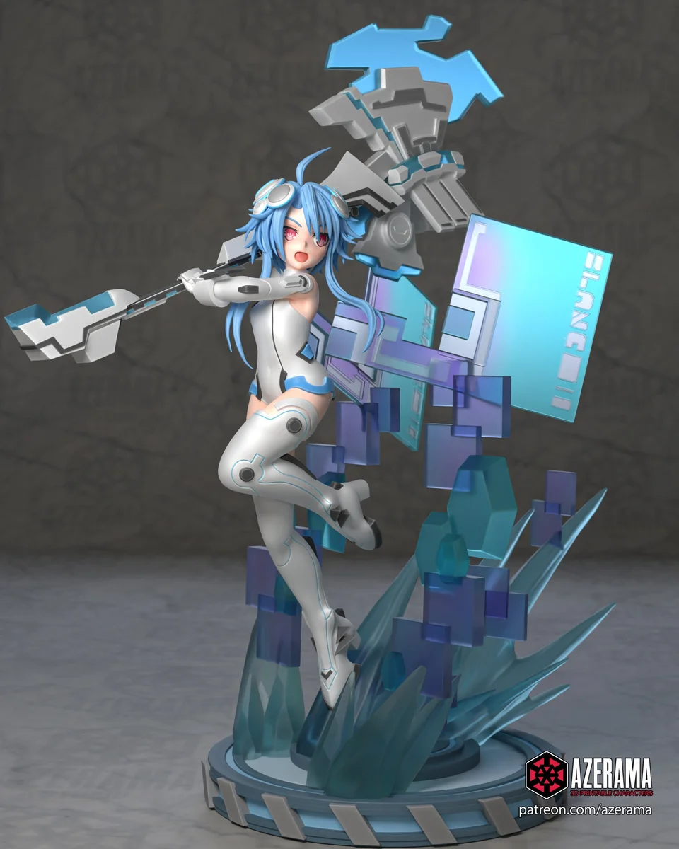 White Heart | Fan Art | 3D Printed Resin Model Garage Kit | *Un-Painted* | Azerama 2