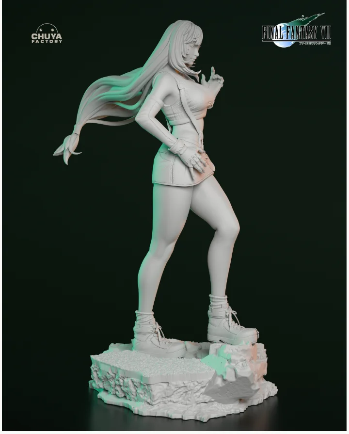 Tifa Lockhart | Fan Art | 3D Printed Resin Model Garage Kit | *Un-Painted* | Chuya Factory 8