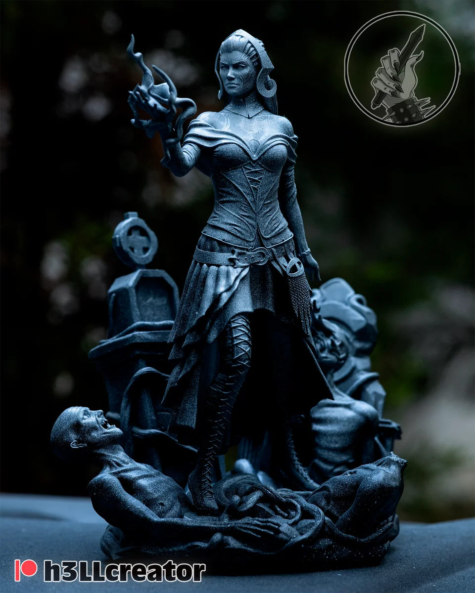 Liliana Vess | Fan Art | 3D Printed Resin Model Garage Kit | *Un-Painted* | H3LL Creator 5
