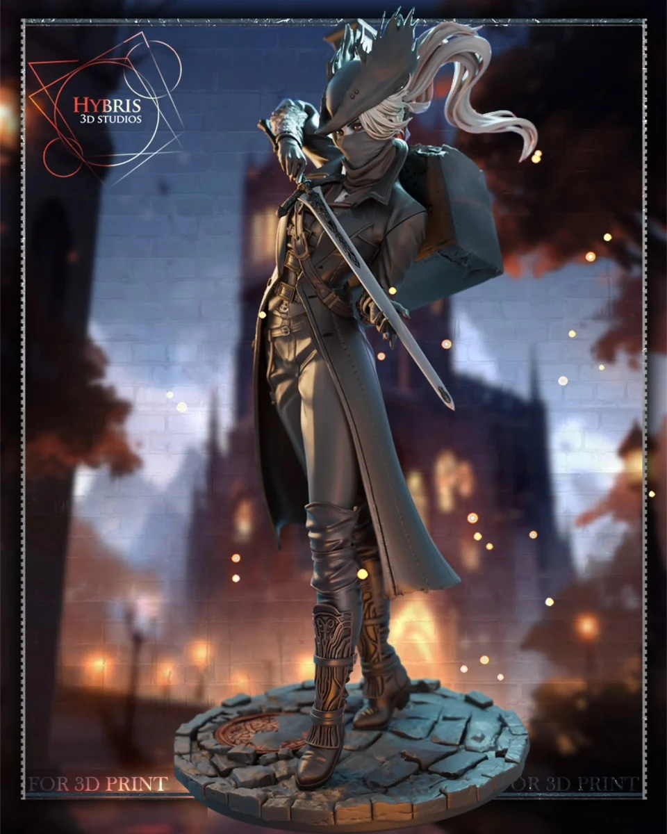 Female Hunter | Fan Art | 3D Printed Resin Model Garage Kit | *Un-Painted* | Hybris Studios 8