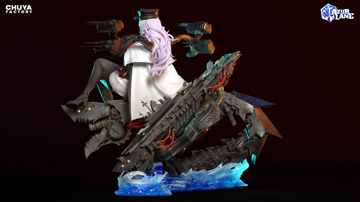Graf Zeppelin | Fan Art | 3D Printed Resin Model Garage Kit | *Un-Painted* | Chuya Factory 6