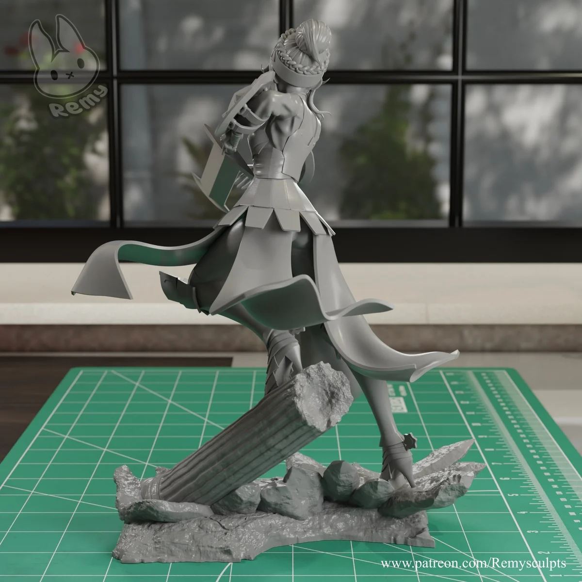 Virginia | Fan Art | 3D Printed Resin Model Garage Kit | *Un-Painted* | Remy Sculpts 7