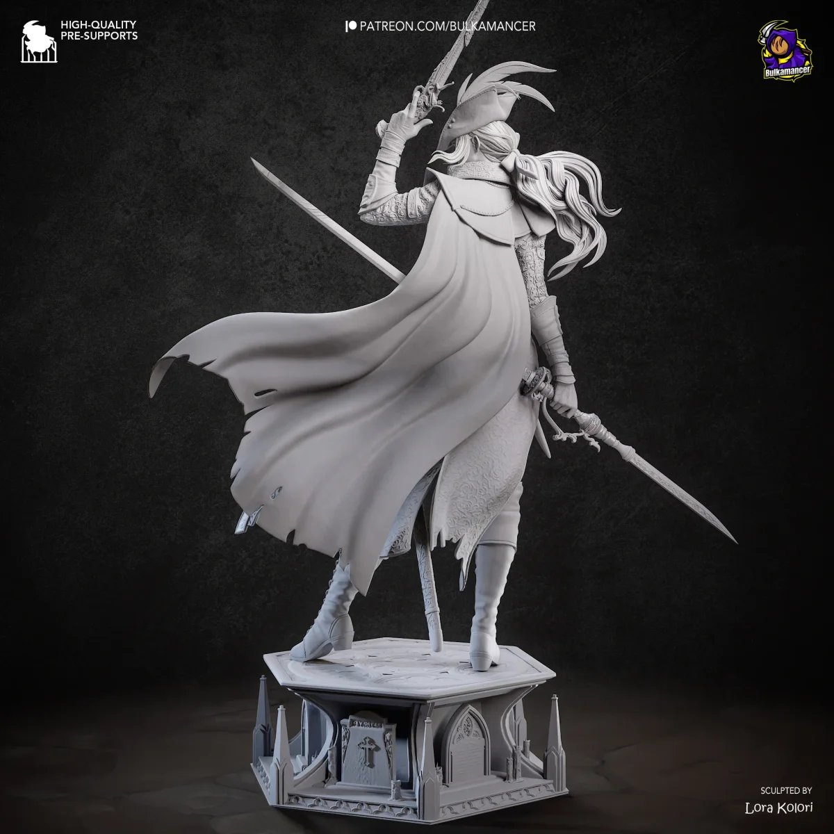 Lady Maria | Fan Art | 3D Printed Resin Model Garage Kit | *Un-Painted* | Bulkamancer 7