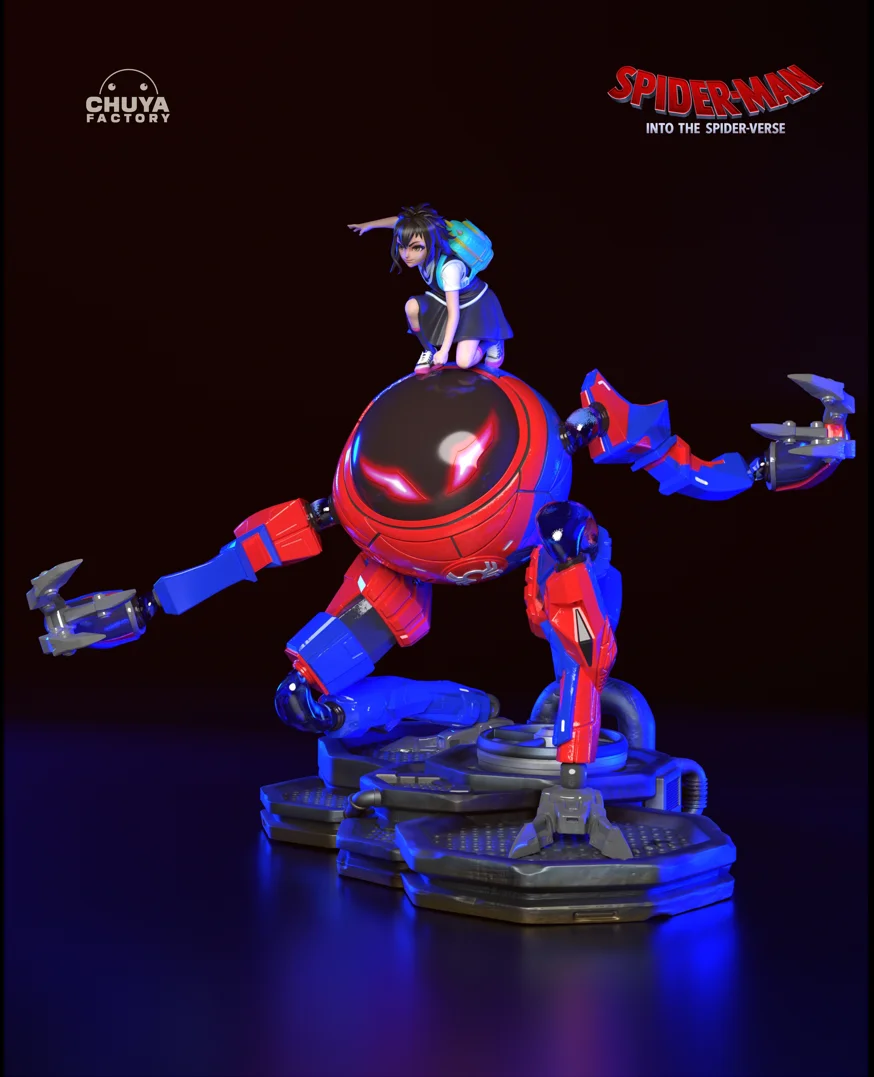 Peni Parker | Fan Art | 3D Printed Resin Model Garage Kit | *Un-Painted* | Chuya Factory 3