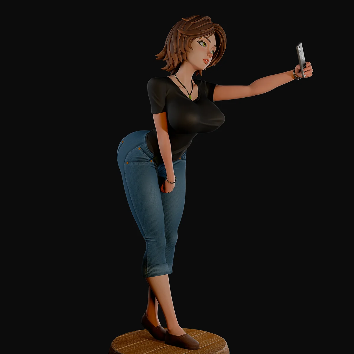 Aunt Cass | Fan Art | 3D Printed Resin Model Garage Kit | *Un-Painted* | Momoji 3