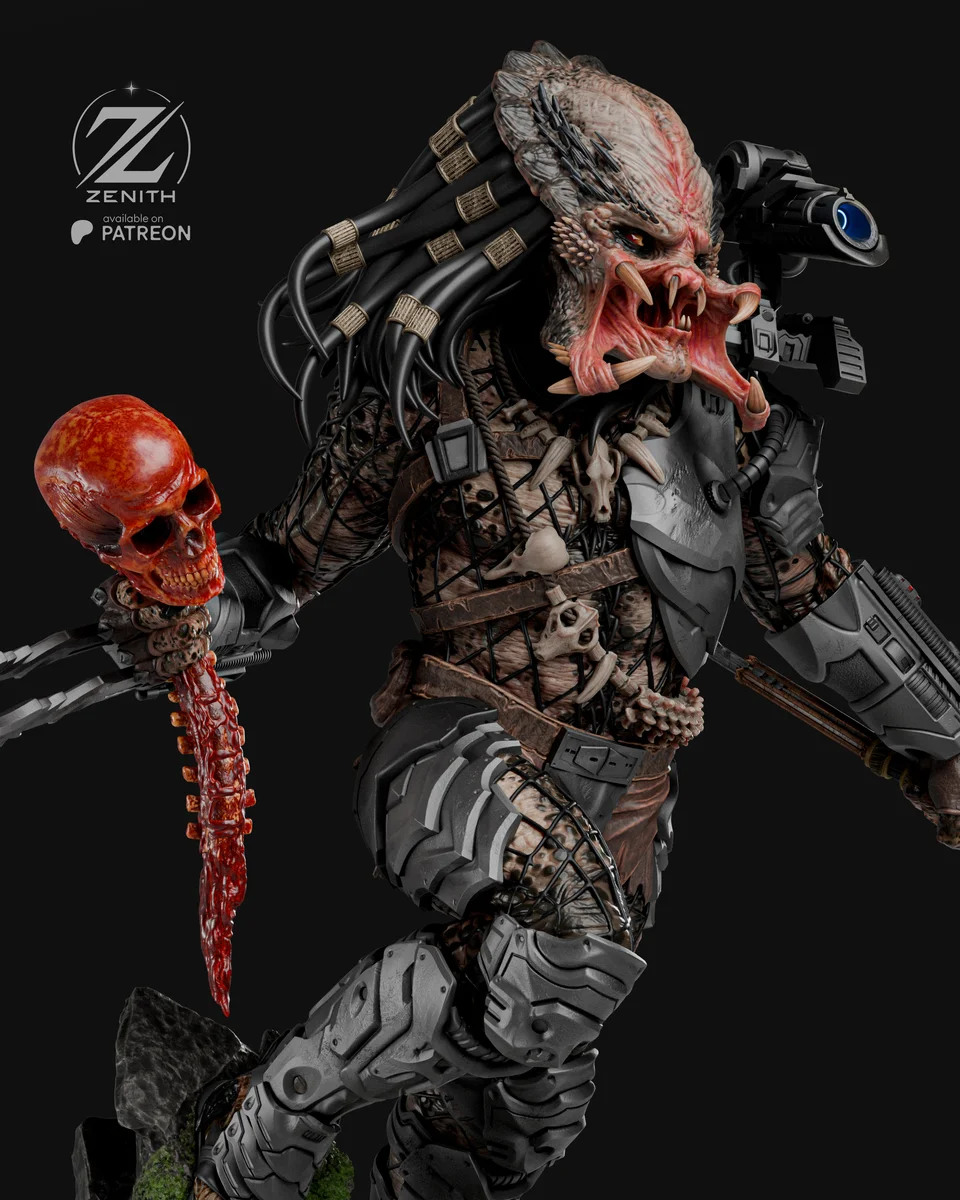 Predator | Fan Art | 3D Printed Resin Model Garage Kit | *Un-Painted* | Zenith Studios 8