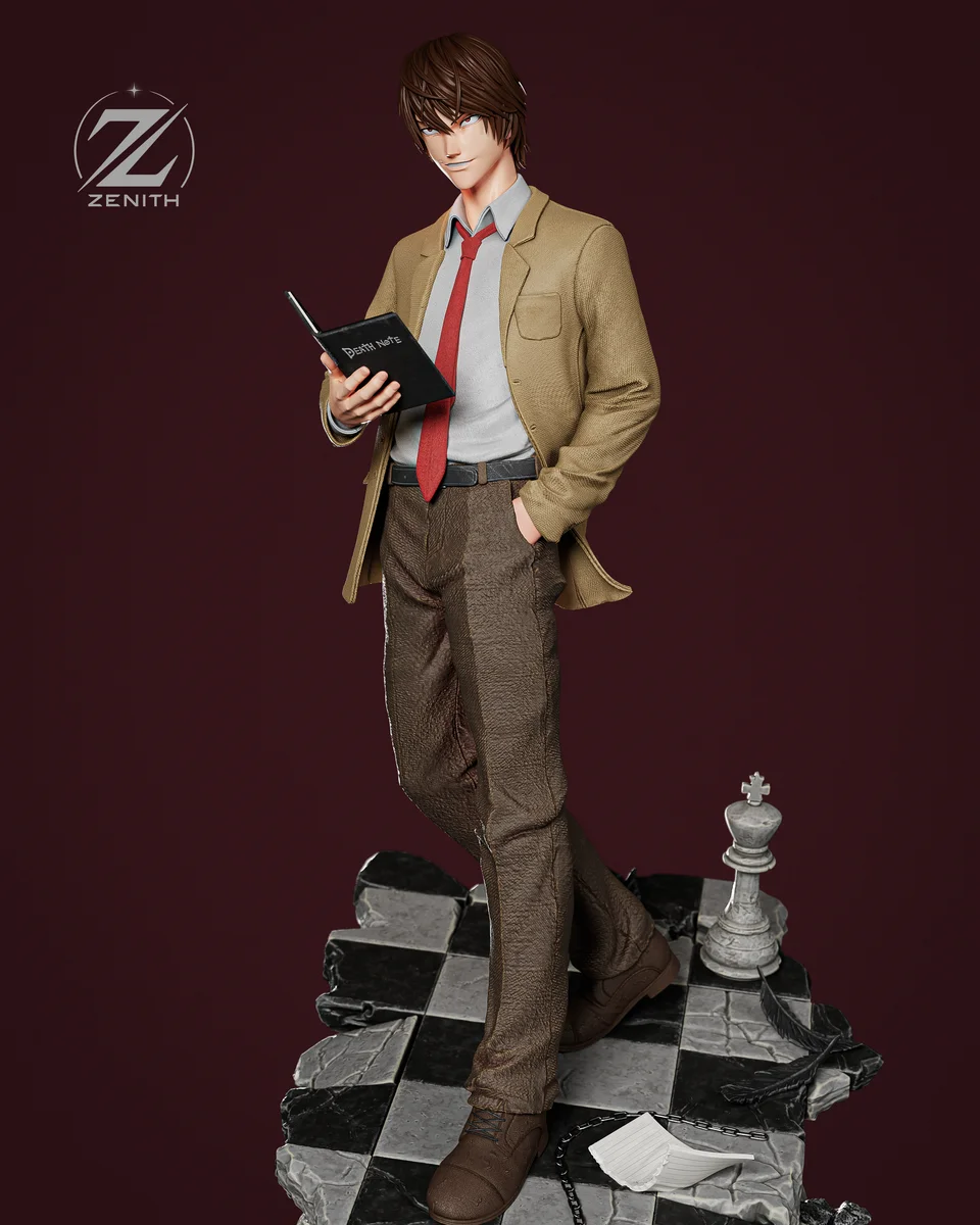 Light Yagami | Fan Art | 3D Printed Resin Model Garage Kit | *Un-Painted* | Zenith Studios 6