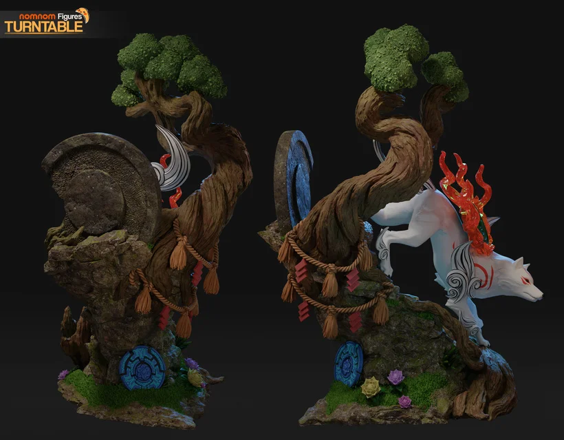 Amaterasu | Fan Art | 3D Printed Resin Model Garage Kit | *Un-Painted* | Nomnom 7
