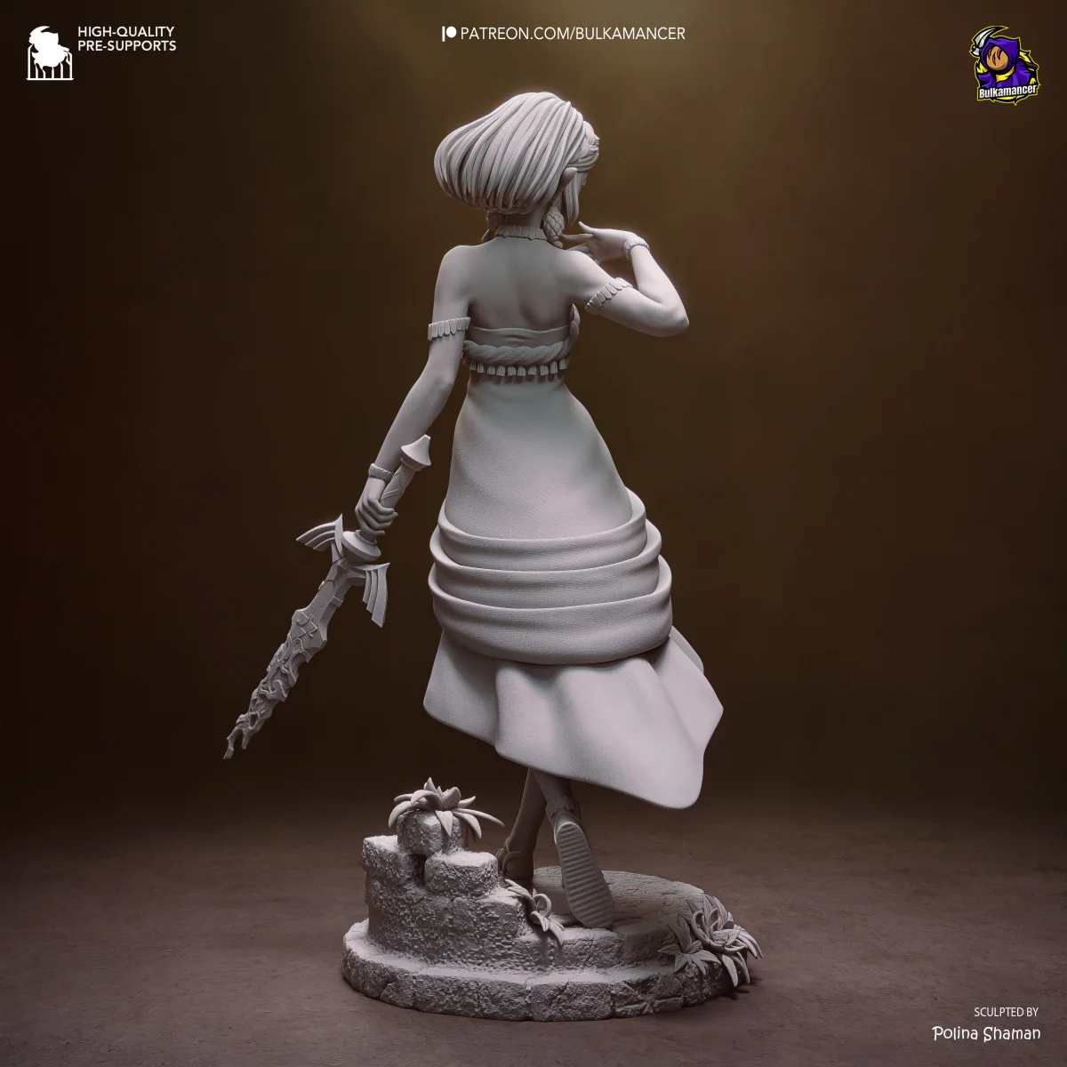 Zelda v2 | Fan Art | 3D Printed Resin Model Garage Kit | *Un-Painted* | Bulkamancer 8