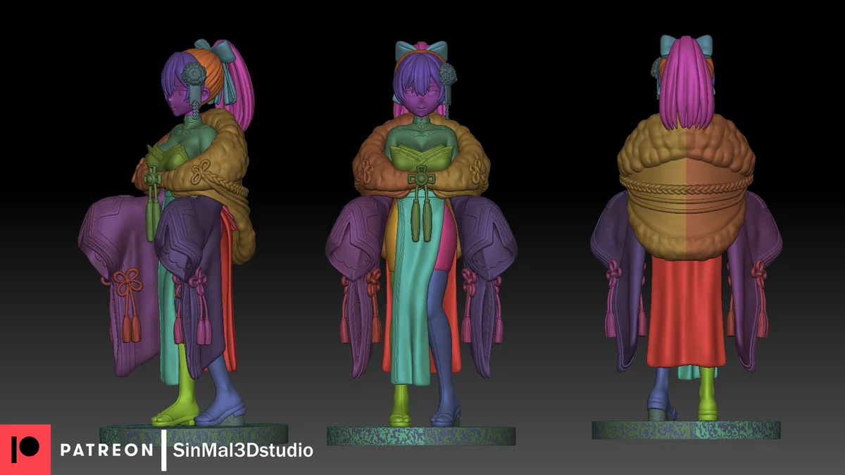 Marine Houshou | Fan Art | 3D Printed Resin Model Garage Kit | *Un-Painted* | Sin3Dstudio 8