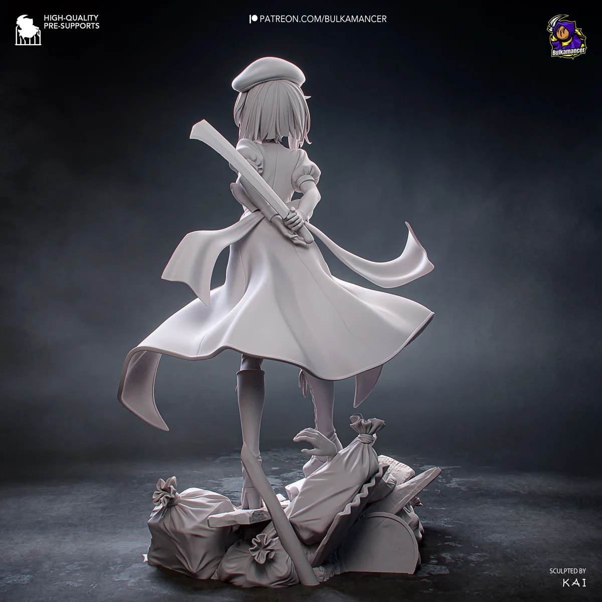 Rena | Fan Art | 3D Printed Resin Model Garage Kit | *Un-Painted* | Bulkamancer 14
