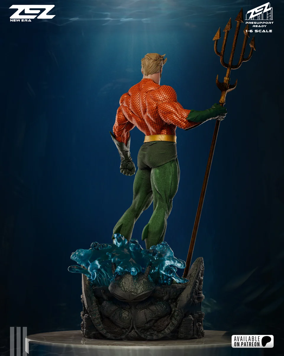 Aquaman Museum | Fan Art | 3D Printed Resin Model Garage Kit | *Un-Painted* | ZEZ Studio 5