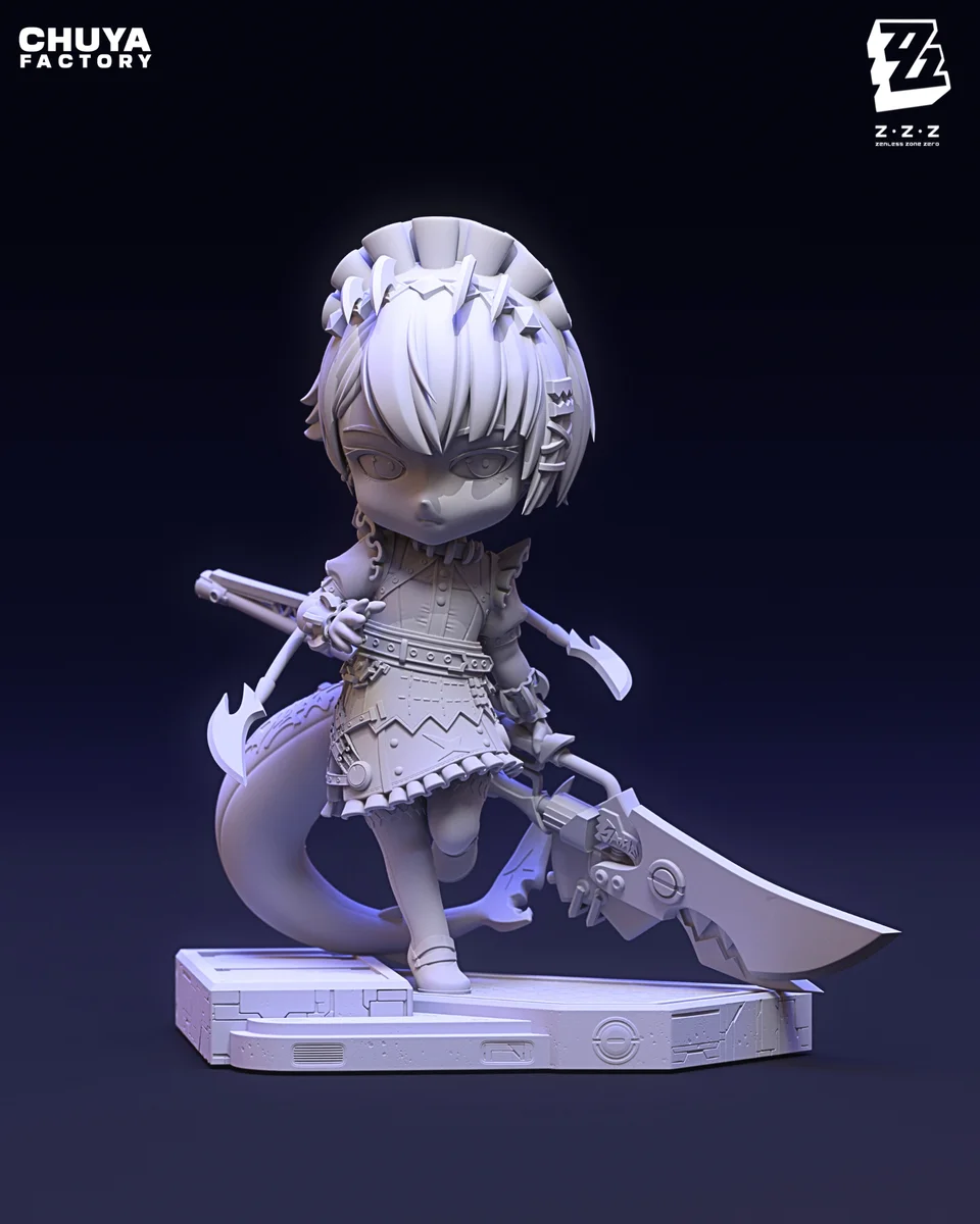 Chibi Ellen Joe | Fan Art | 3D Printed Resin Model Garage Kit | *Un-Painted* | Chuya Factory 12