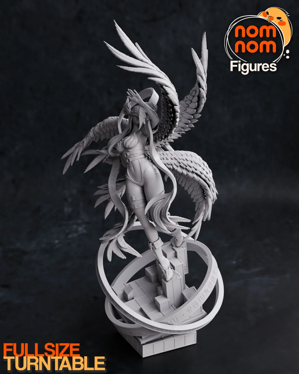 Angewomon | Fan Art | 3D Printed Resin Model Garage Kit | *Un-Painted* | Nomnom 6