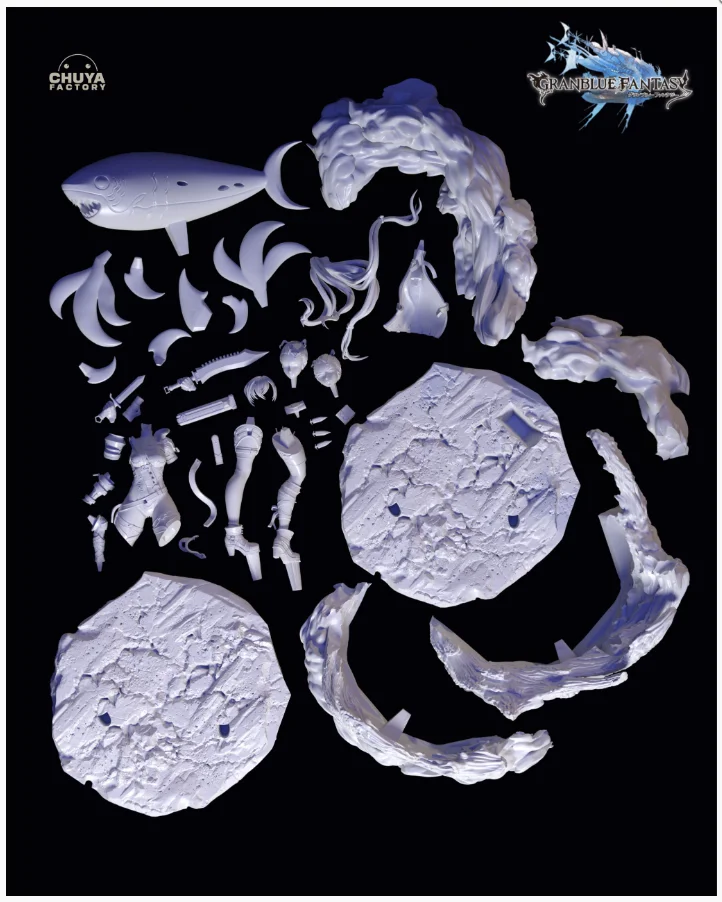 Meg | Fan Art | 3D Printed Resin Model Garage Kit | *Un-Painted* | Chuya Factory 20