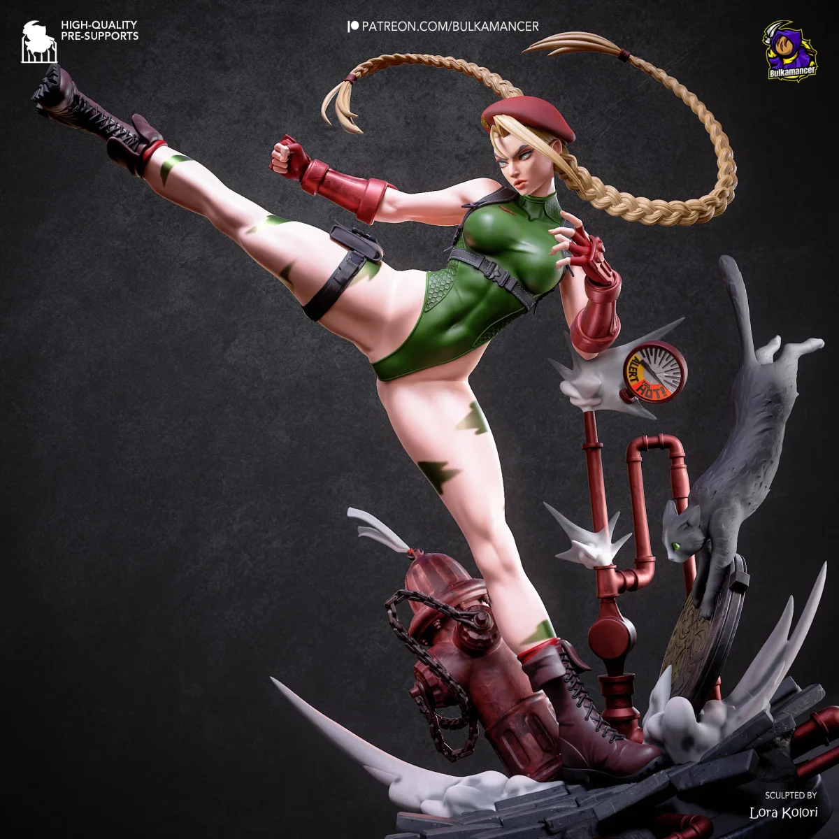 Cammy | Fan Art | 3D Printed Resin Model Garage Kit | *Un-Painted* | Bulkamancer 3