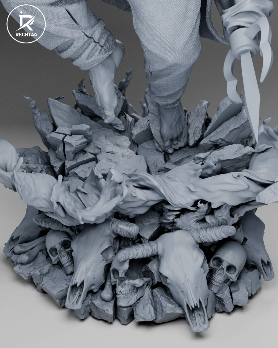 Ryomen Sukuna | Fan Art | 3D Printed Resin Model Garage Kit | *Un-Painted* | Rechtag 15