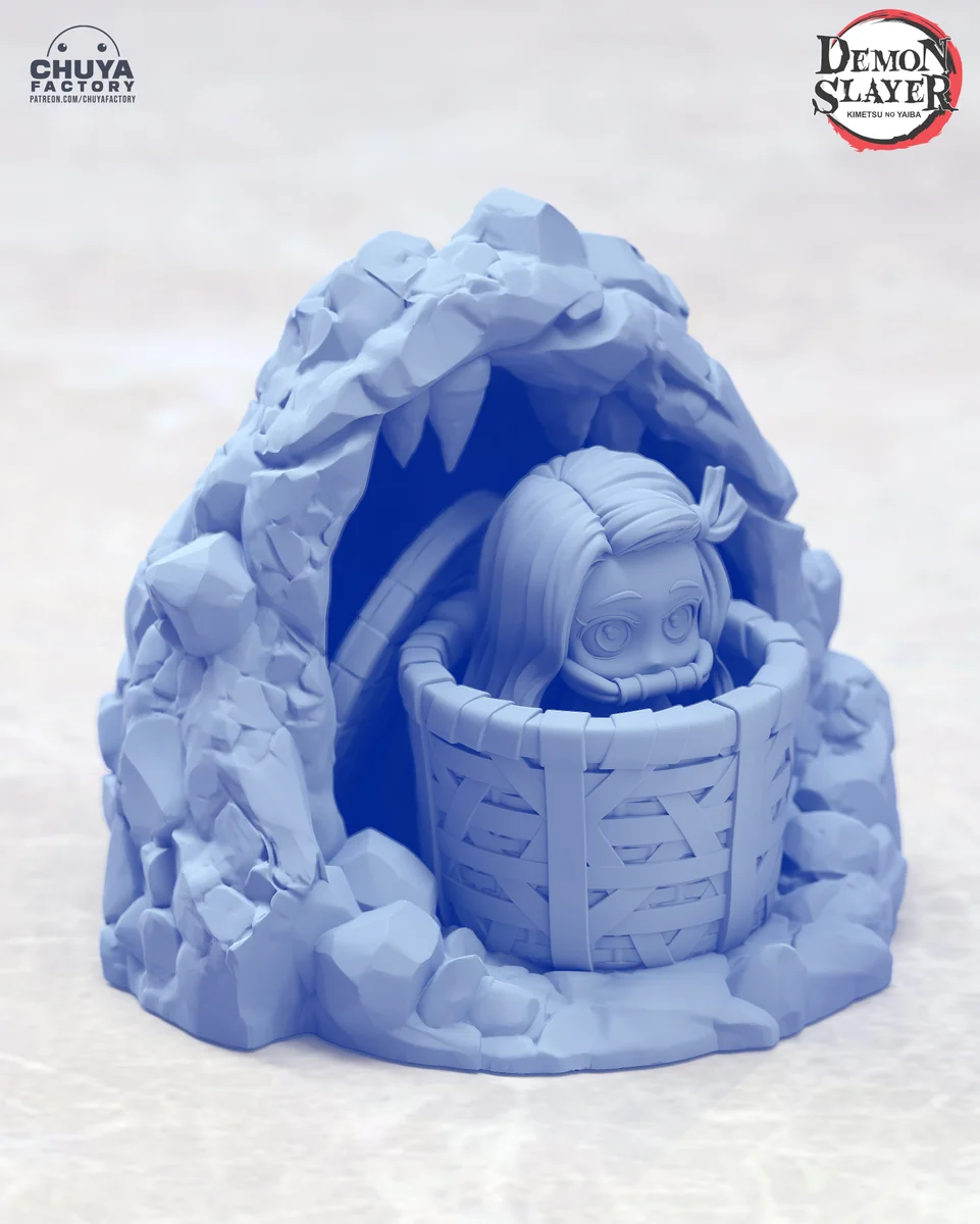Chibi Nezuko Kamado | Fan Art | 3D Printed Resin Model Garage Kit | *Un-Painted* | Chuya Factory 5