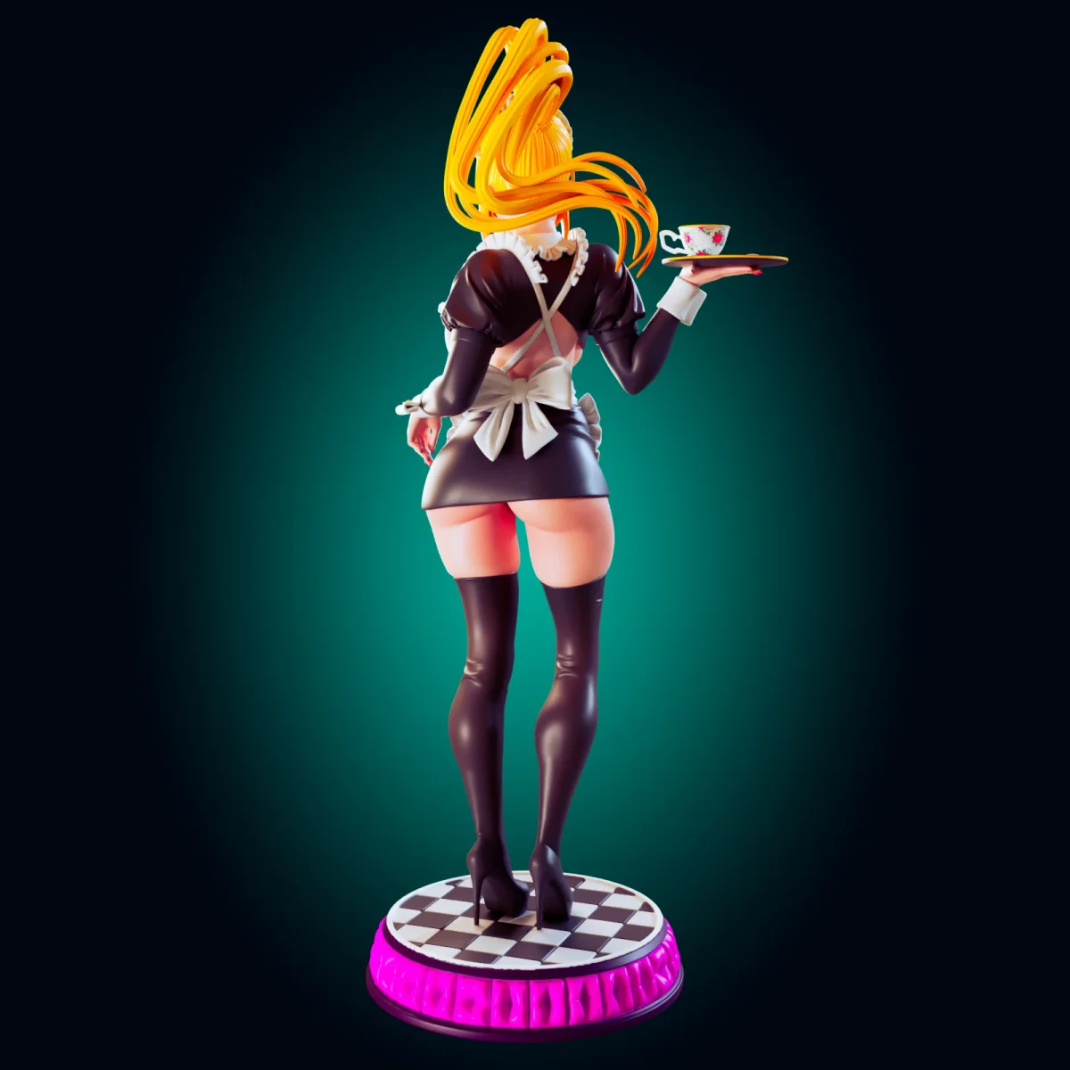Darkness Maid | Fan Art | 3D Printed Resin Model Garage Kit | *Un-Painted* | Officer Rhu 2