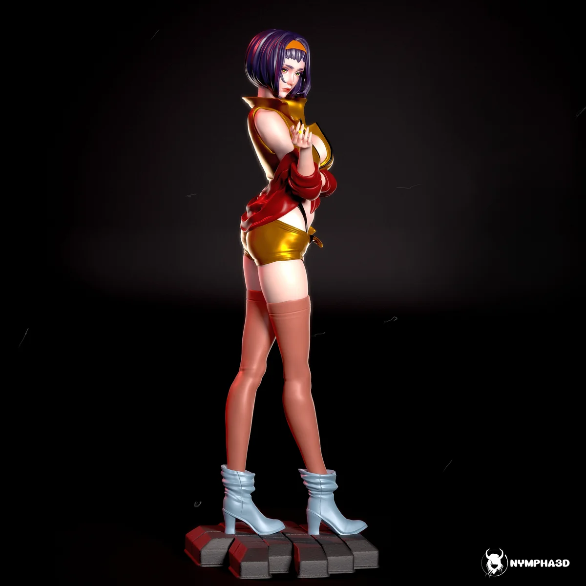 Faye Valentine | Fan Art | 3D Printed Resin Model Garage Kit | *Un-Painted* | Nympha3D 5