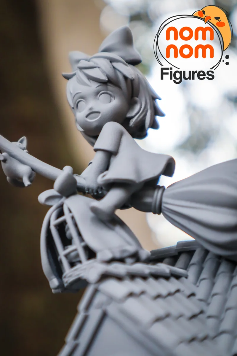 Chibi Kiki | Fan Art | 3D Printed Resin Model Garage Kit | *Un-Painted* | Nomnom 8