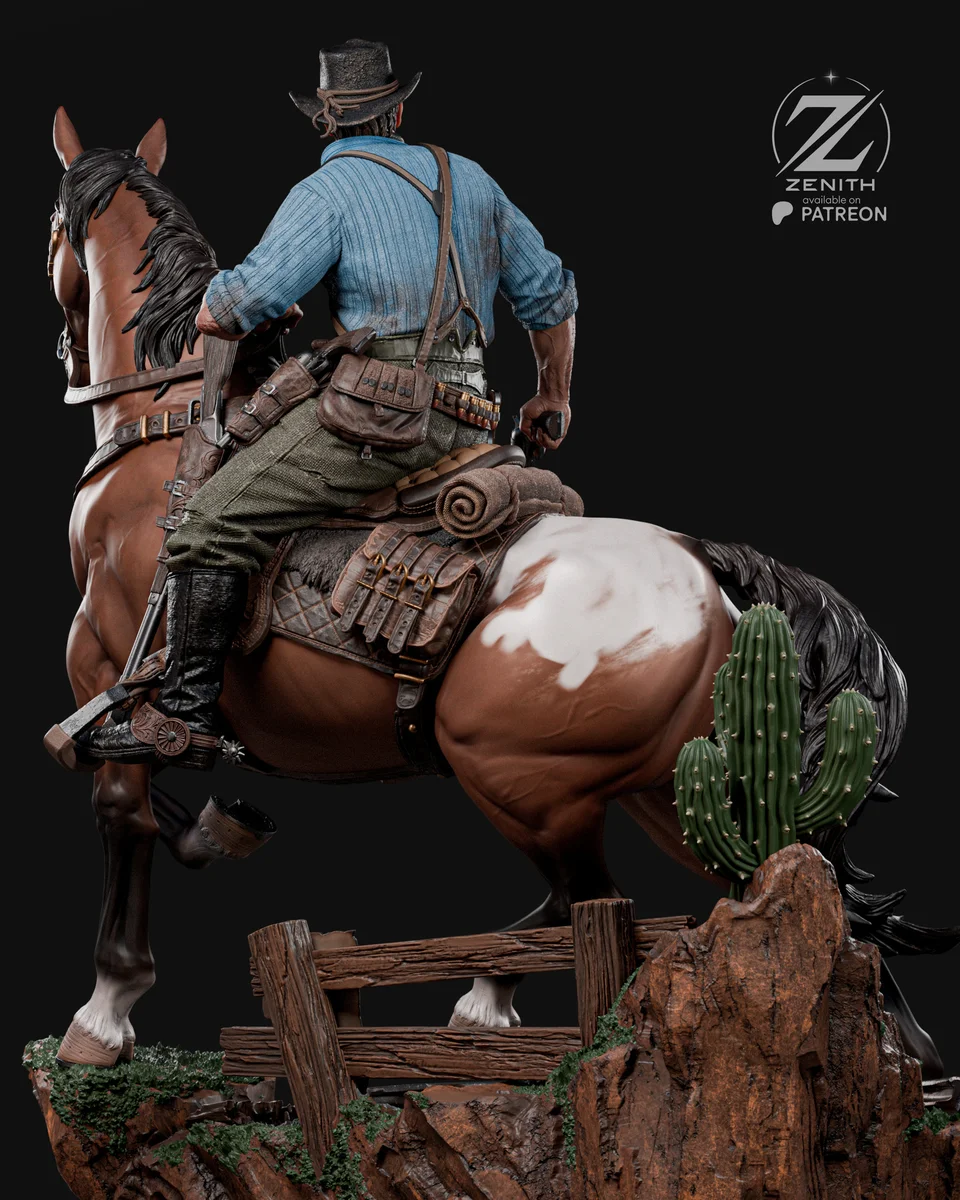 Arthur Morgan | Fan Art | 3D Printed Resin Model Garage Kit | *Un-Painted* | Zenith Studios 6