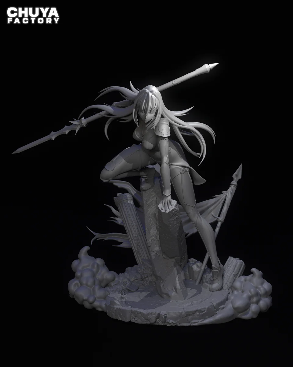 Scathach | Fan Art | 3D Printed Resin Model Garage Kit | *Un-Painted* | Chuya Factory 10