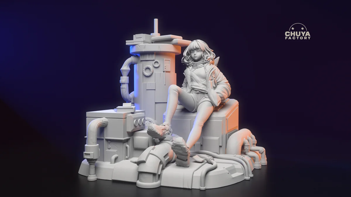 Yanahri | Fan Art | 3D Printed Resin Model Garage Kit | *Un-Painted* | Chuya Factory 3