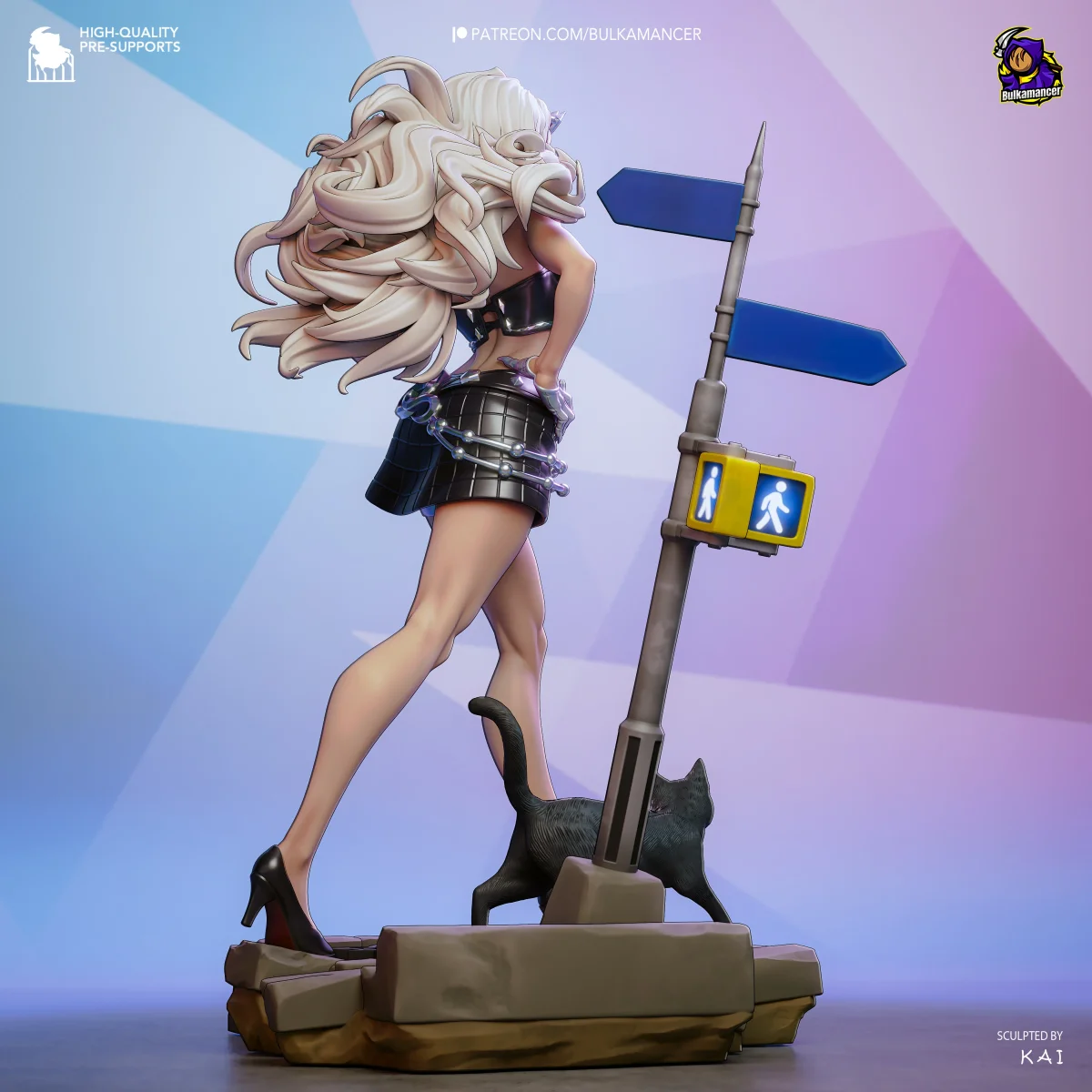 Black Cat | Fan Art | 3D Printed Resin Model Garage Kit | *Un-Painted* | Bulkamancer 3
