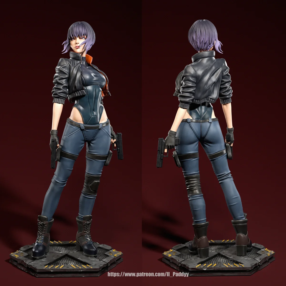 Major | Fan Art | 3D Printed Resin Model Garage Kit | *Un-Painted* | Il Paddyy 3