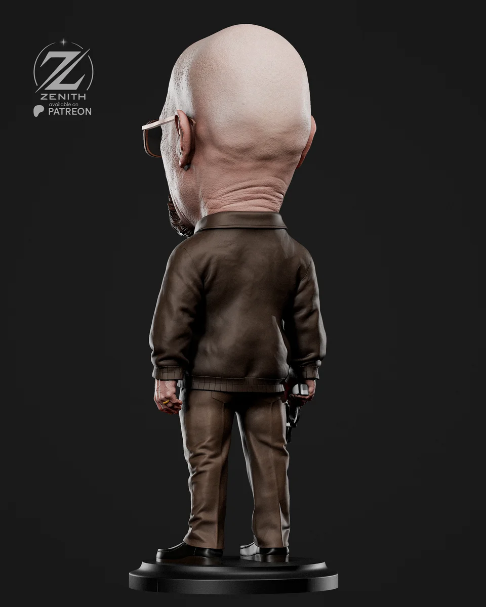 Chibi Walter White | Fan Art | 3D Printed Resin Model Garage Kit | *Un-Painted* | Zenith Studios 8