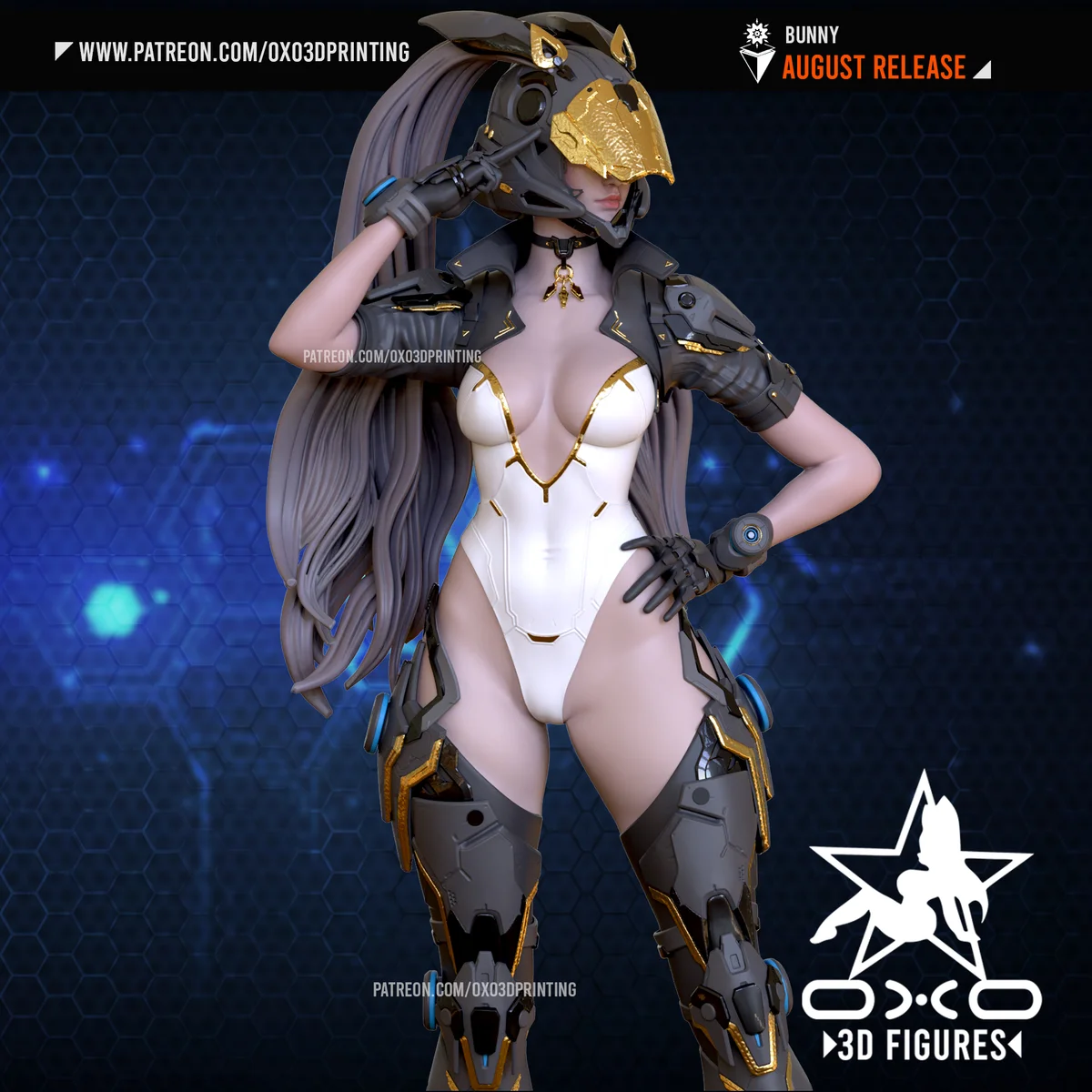 Descendant Bunny | Fan Art | 3D Printed Resin Model Garage Kit | *Un-Painted* | OXO3D 5