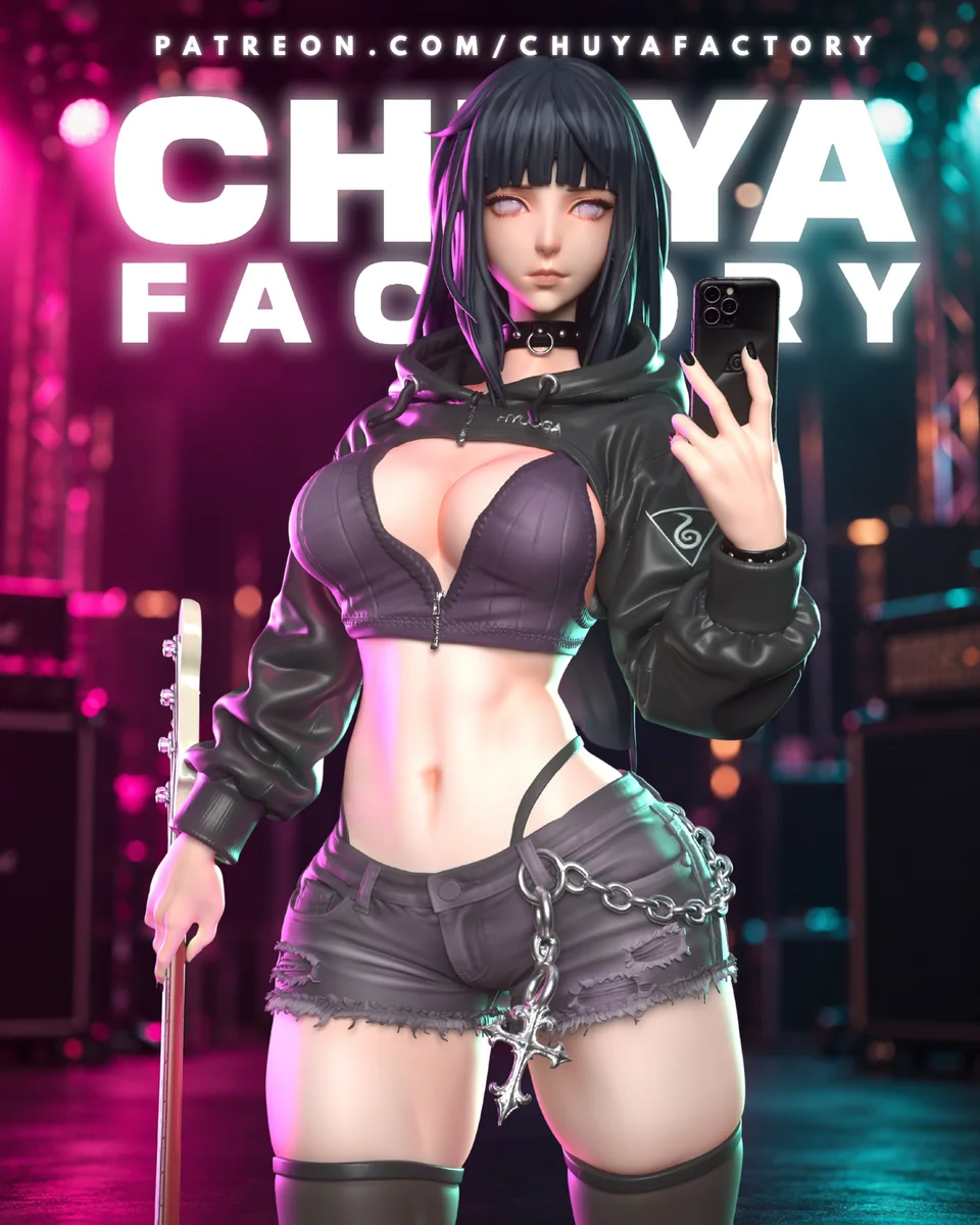 Hinata Hyuga | Fan Art | 3D Printed Resin Model Garage Kit | *Un-Painted* | Chuya Factory