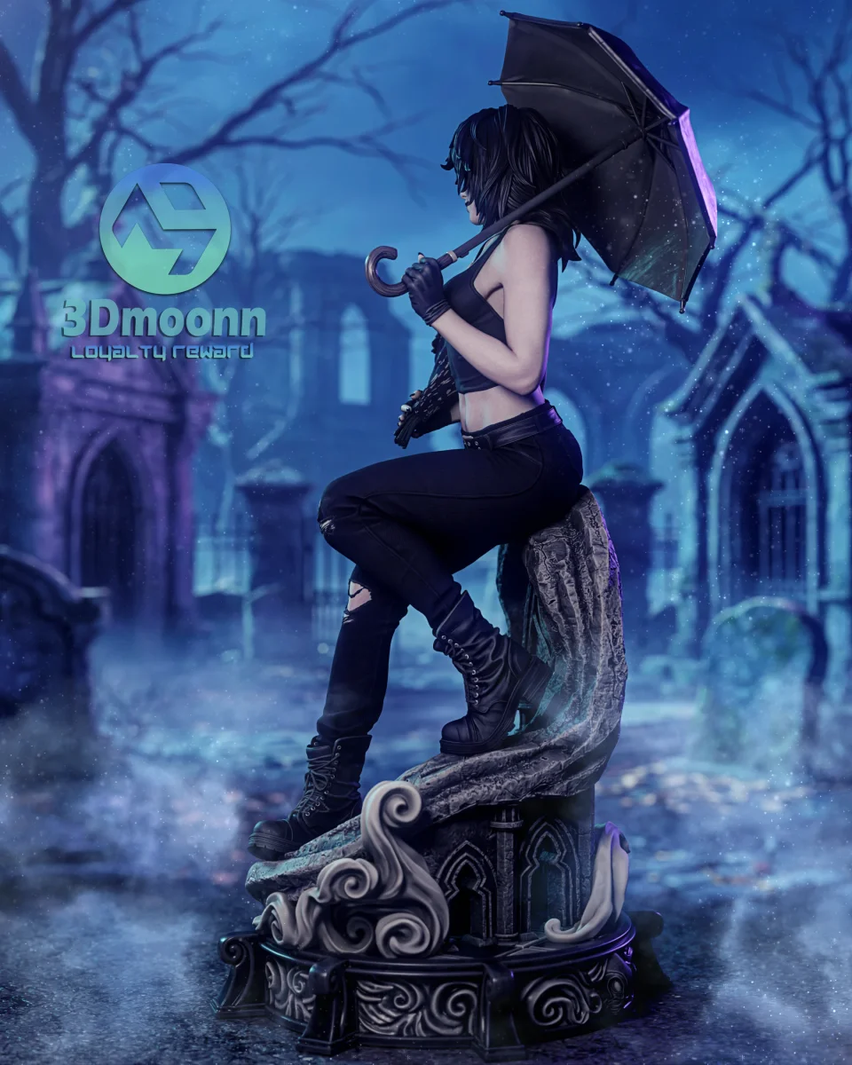 Death Sandman | Fan Art | 3D Printed Resin Model Garage Kit | *Un-Painted* | 3DMoonn 4