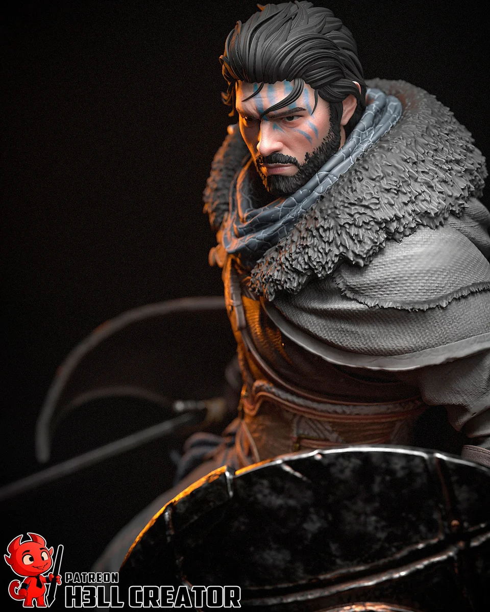 Kliff | Fan Art | 3D Printed Resin Model Garage Kit | *Un-Painted* | H3LL Creator 4