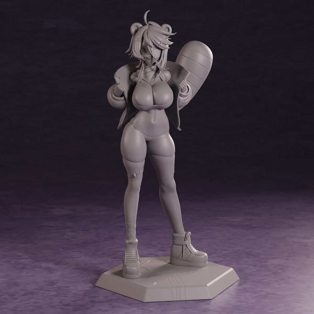 Snuffy Vtuber | Fan Art | 3D Printed Resin Model Garage Kit | *Un-Painted* | Polybits 5