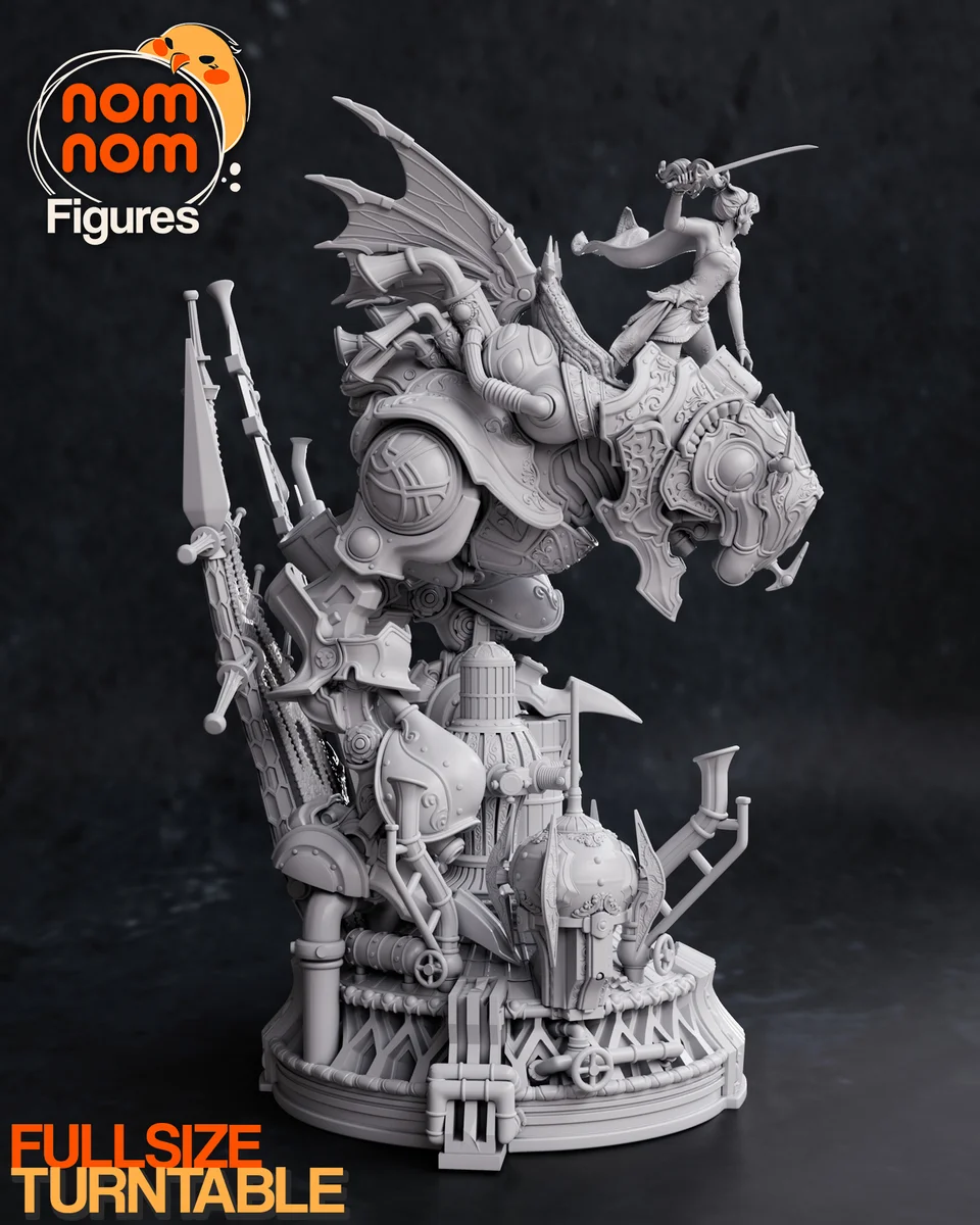 Terra with Magitek | Fan Art | 3D Printed Resin Model Garage Kit | *Un-Painted* | Nomnom 12