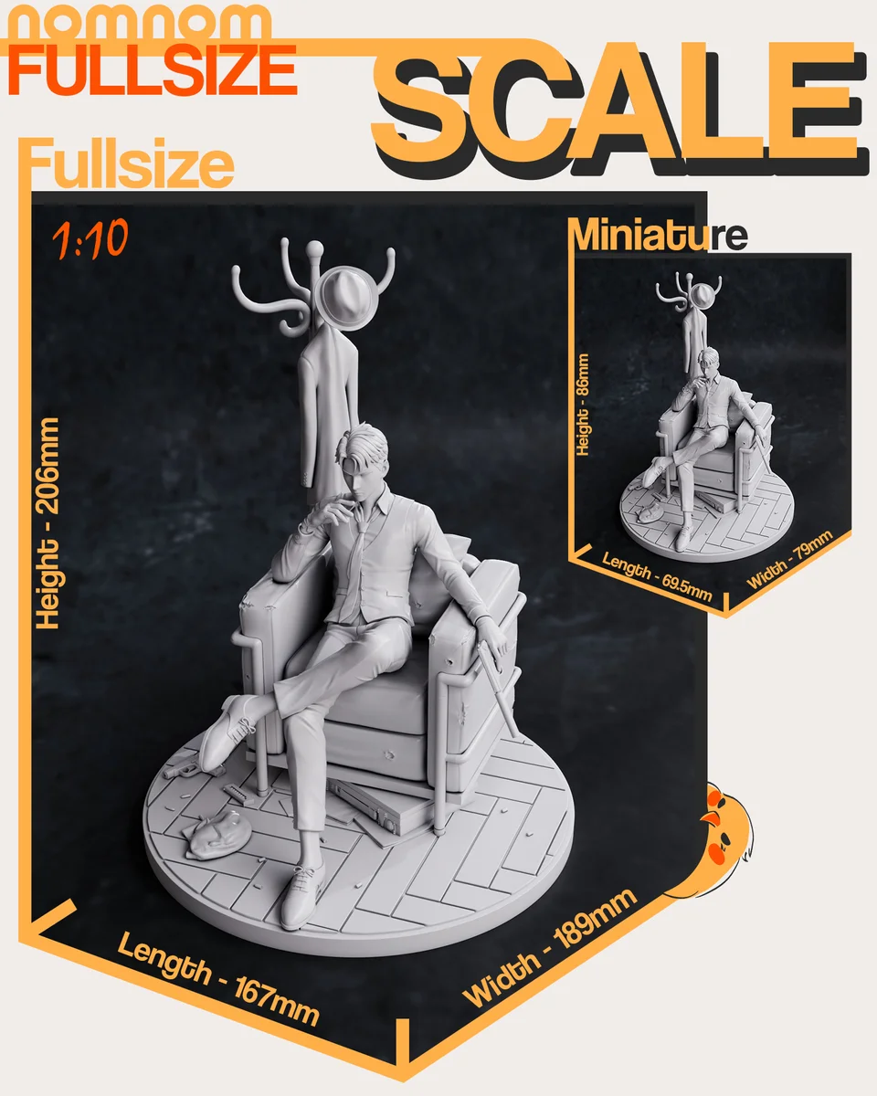 Loid Forger | Fan Art | 3D Printed Resin Model Garage Kit | *Un-Painted* | Nomnom 4