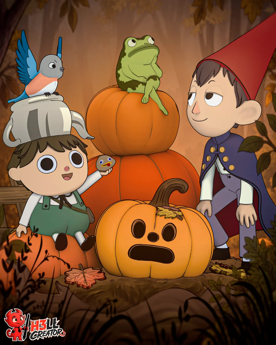 Wirt and Greg | Fan Art | 3D Printed Resin Model Garage Kit | *Un-Painted* | H3LL Creator