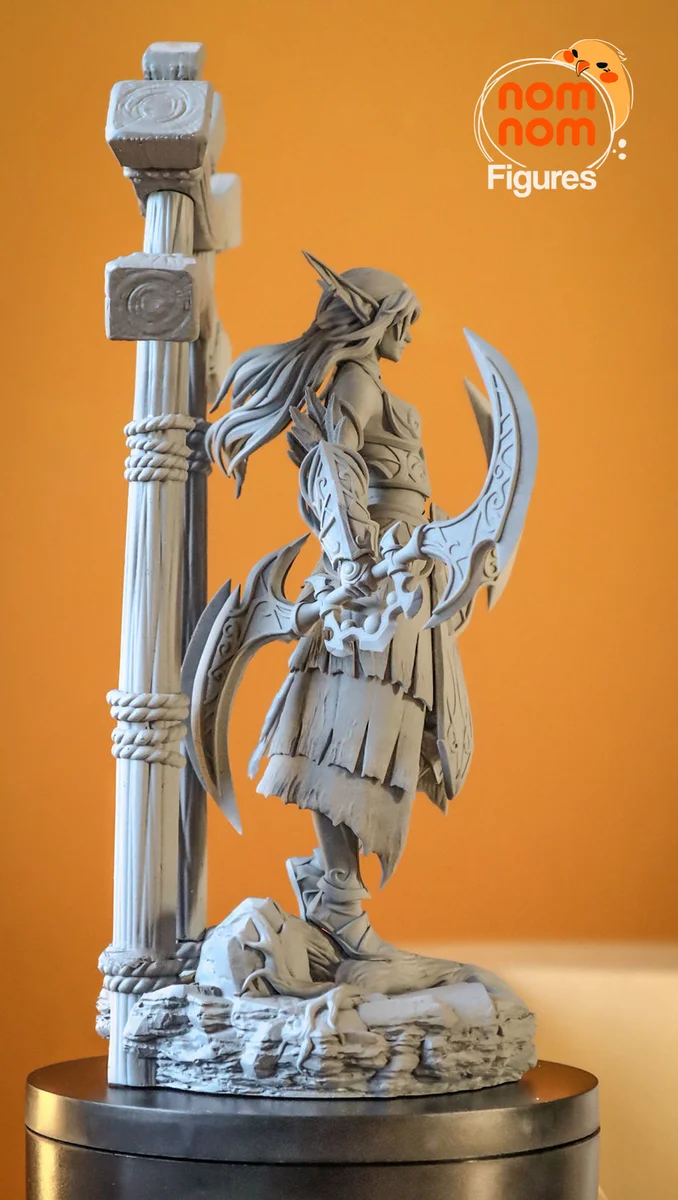 Tyrande Whisperwind | Fan Art | 3D Printed Resin Model Garage Kit | *Un-Painted* | Nomnom 6