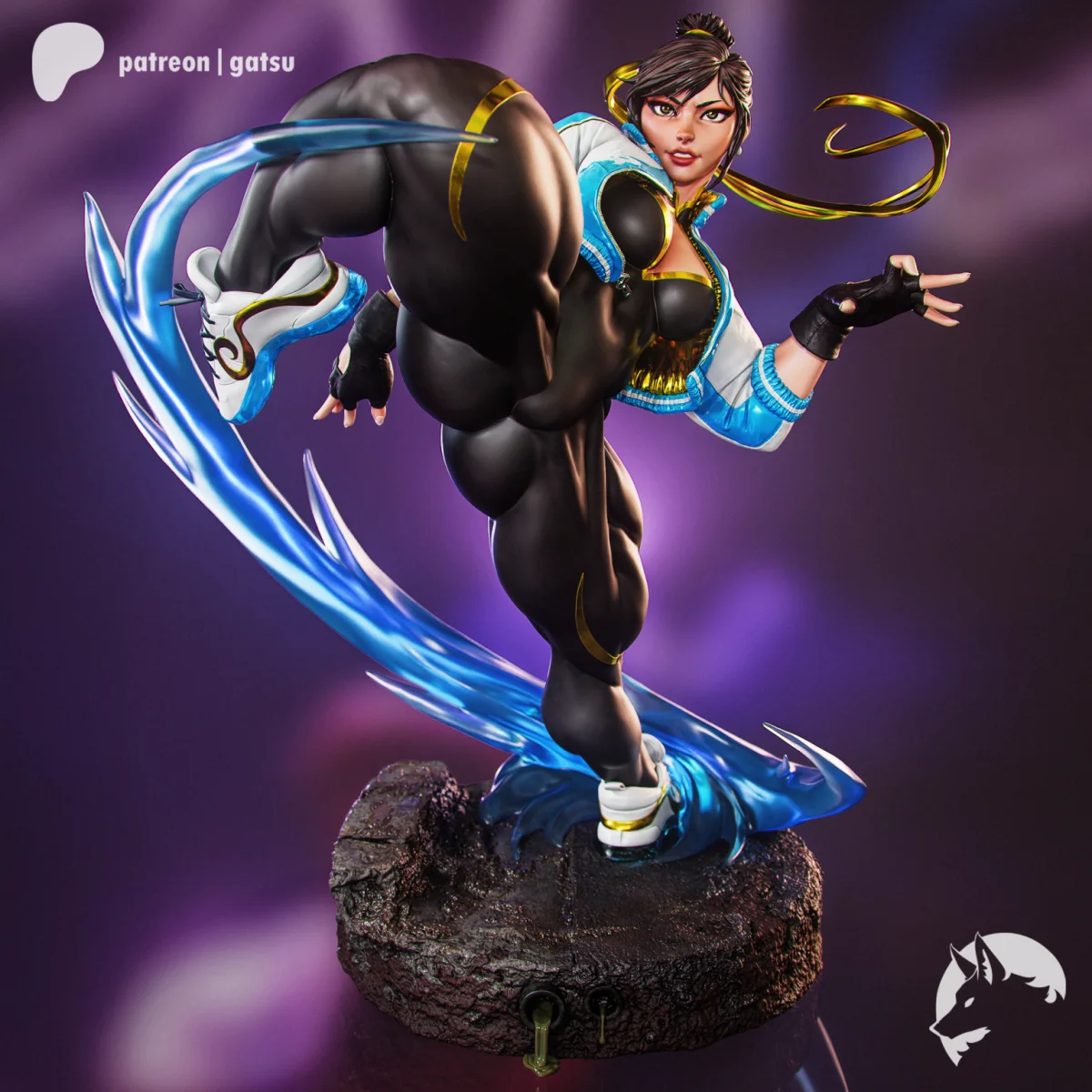 Chun-li | Fan Art | 3D Printed Resin Model Garage Kit | *Un-Painted* | Gatsu Studios 3