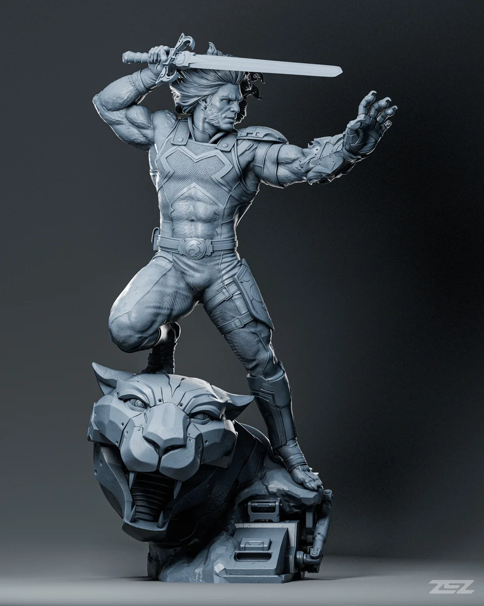 Lion-O | Fan Art | 3D Printed Resin Model Garage Kit | *Un-Painted* | ZEZ Studio 9