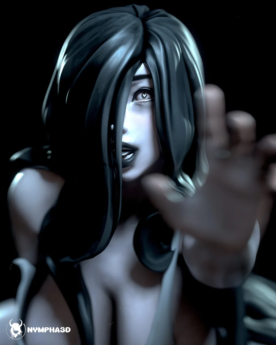 Ghost Girl | Fan Art | 3D Printed Resin Model Garage Kit | *Un-Painted* | Nympha3D 3