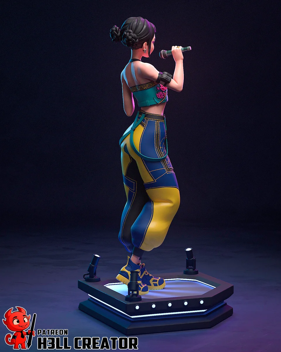 Zoey | Fan Art | 3D Printed Resin Model Garage Kit | *Un-Painted* | H3LL Creator 6