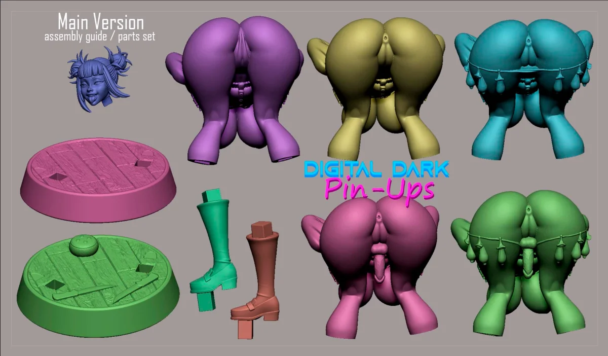 Himiko Toga Twerking | Fan Art | 3D Printed Resin Model Garage Kit | *Un-Painted* | Digital Dark 5