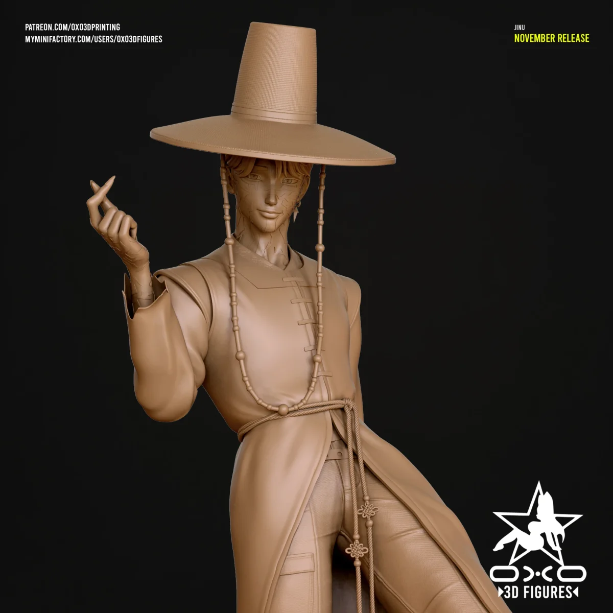 Jinu | Fan Art | 3D Printed Resin Model Garage Kit | *Un-Painted* | OXO3D 6