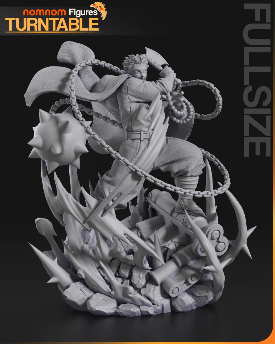 Gyomei | Fan Art | 3D Printed Resin Model Garage Kit | *Un-Painted* | Nomnom 5